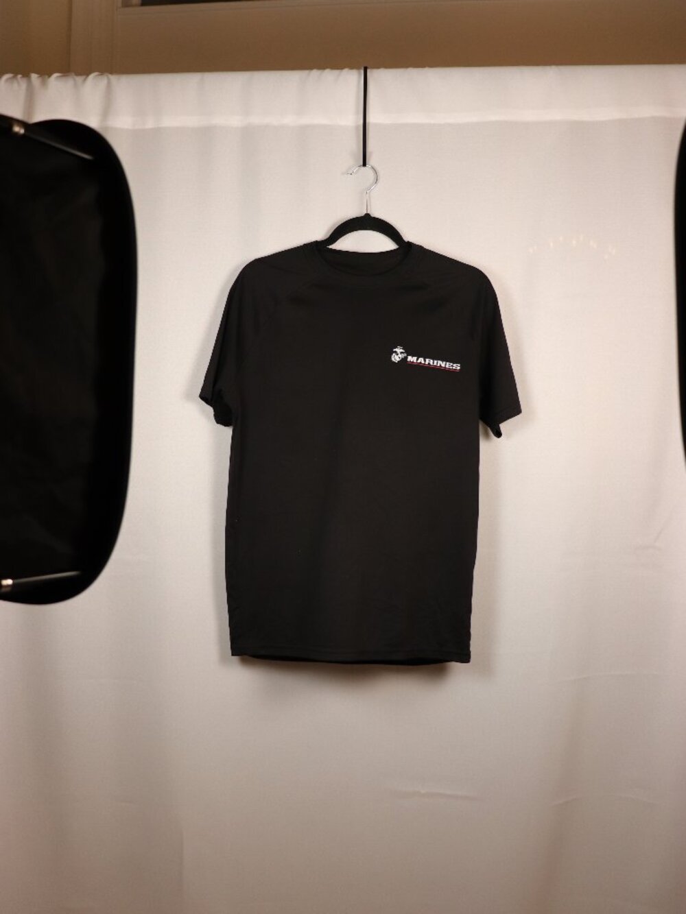 Marine's Black T-Shirt "Pain Is Just Weakness Leaving The Body" Men's Medium